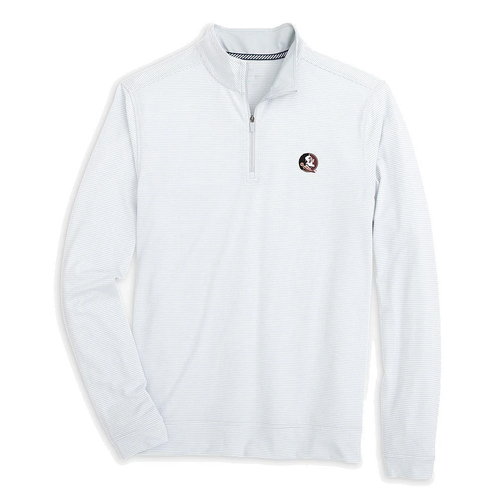 Florida State Southern Tide Cruiser Micro-Stripe 1/4 Zip Pullover