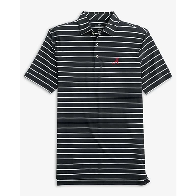 Alabama Southern Tide Desmond Stripe Performance Polo