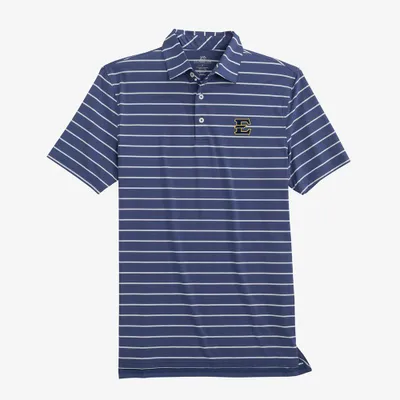 ETSU Southern Tide Desmond Stripe Performance Polo