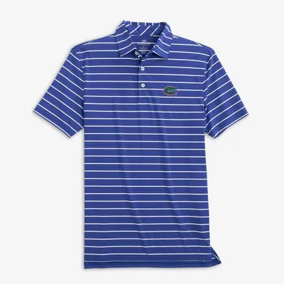 Gators | Florida Southern Tide Desmond Stripe Performance Polo Alumni Hall