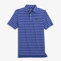 Gators | Florida Southern Tide Desmond Stripe Performance Polo Alumni Hall