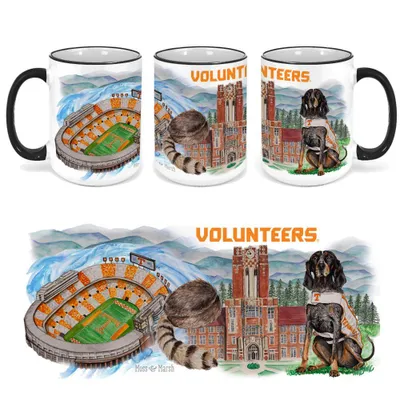  Vols | Tennessee 15 Oz Watercolor Ceramic Mug | Alumni Hall