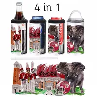  Bama | Alabama 4- In- 1 Watercolor Can Cooler | Alumni Hall