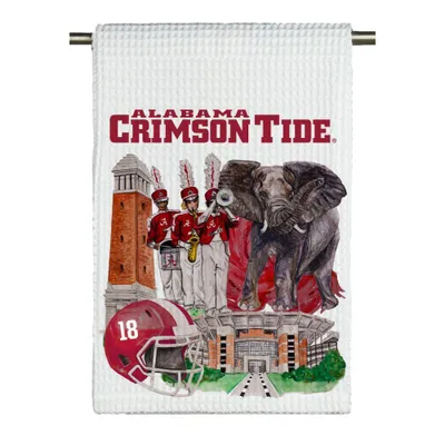  Bama | Alabama Watercolor Tea Towel | Alumni Hall