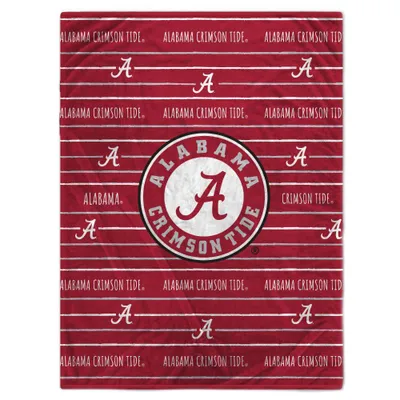  Bama | Alabama Pegasus Logo Stripe Flannel Fleece Blanket | Alumni Hall