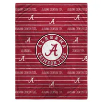  Bama | Alabama Pegasus Logo Stripe Flannel Fleece Blanket | Alumni Hall