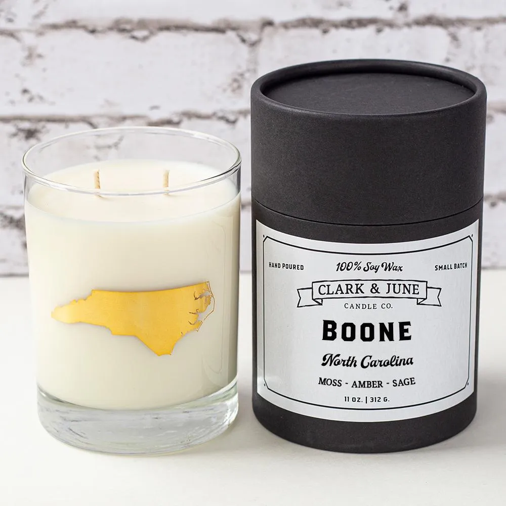  App | Boone 11 Oz Soy Candle - Rocks Glass | Alumni Hall