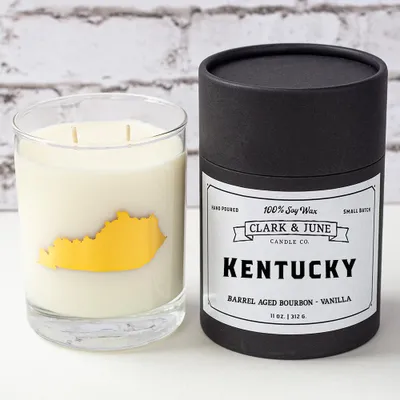  Cats | Kentucky 11 Oz Soy Candle - Rocks Glass | Alumni Hall