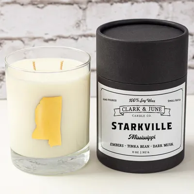  Bulldogs | Starkville 11 Oz Soy Candle - Rocks Glass | Alumni Hall