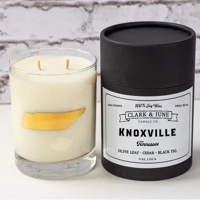  Vols | Knoxville 11 Oz Soy Candle - Rocks Glass | Alumni Hall