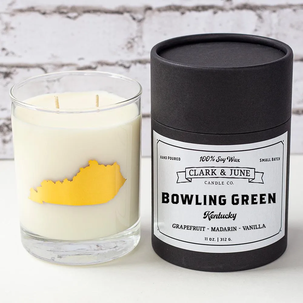  Wku | Bowling Green 11 Oz Soy Candle - Rocks Glass | Alumni Hall