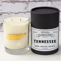  Vols | Tennessee 11 Oz Soy Candle - Rocks Glass | Alumni Hall