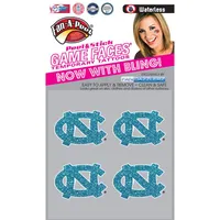  Unc | Carolina Glitter Waterless Face Tattoos | Alumni Hall