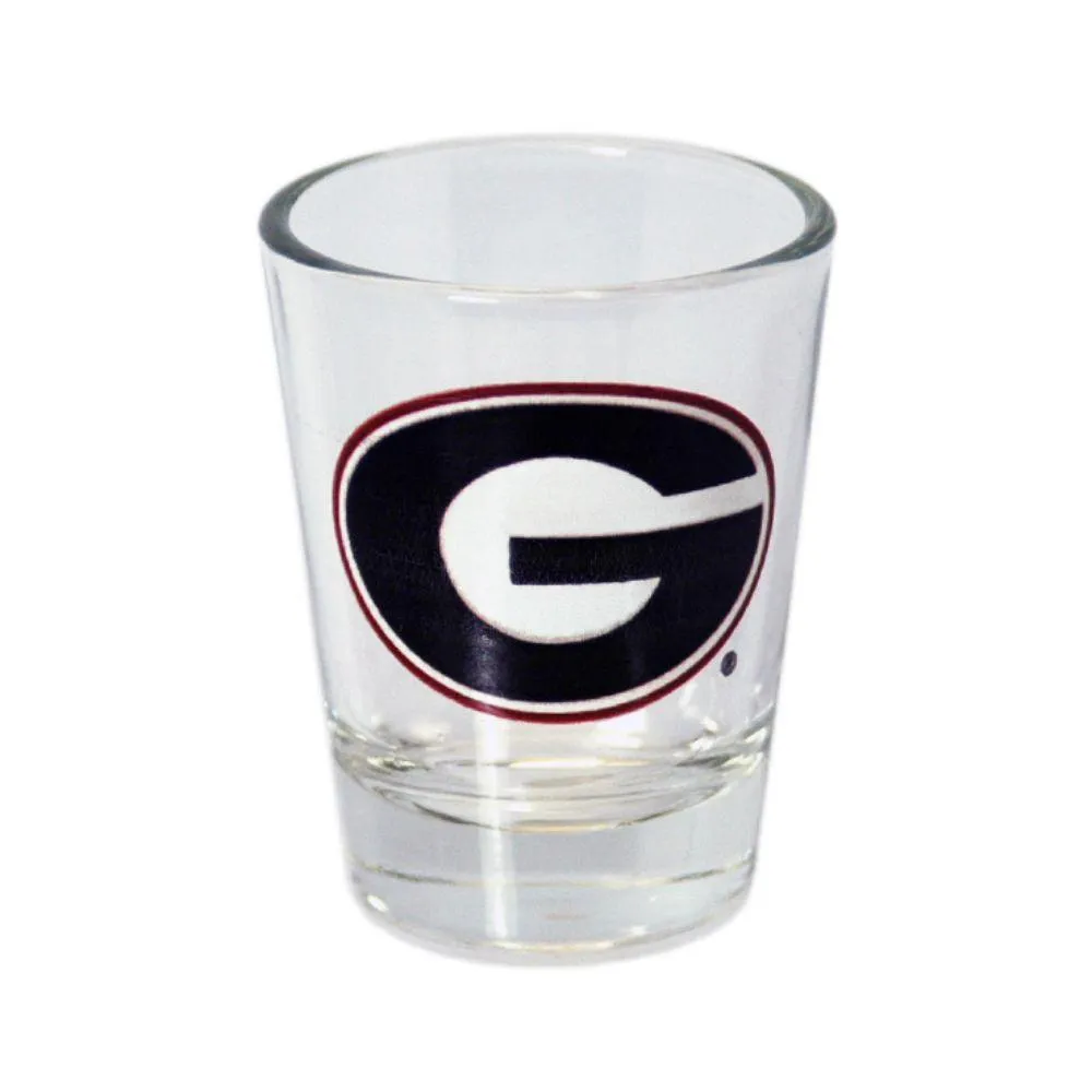  Dawgs | Georgia 2 Oz Clear Shot Glass | Alumni Hall