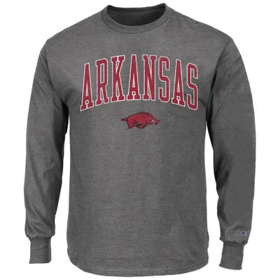 Razorbacks | Arkansas Big & Amp ; Tall Champion Arch 2hit Long Sleeve Tee Alumni Hall