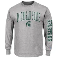 Spartans | Michigan State Big & Amp ; Tall Champion Arch 2hit Long Sleeve Tee Alumni Hall