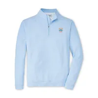 Lady Vols | Tennessee Peter Millar Perth Performance 1/4 Zip Pullover Orange Mountain