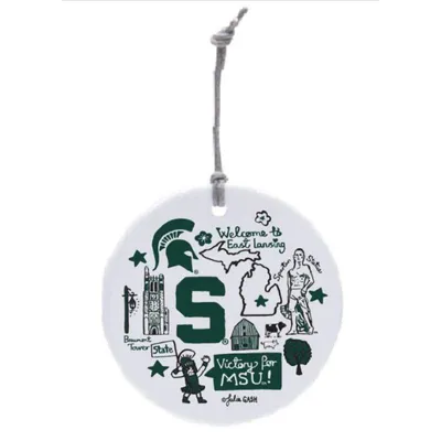  Spartans | Michigan State Julia Gash Round Ornament | Alumni Hall