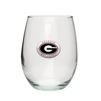  Dawgs | Georgia Heritage Pewter 15oz Stemless Goblet Glass | Alumni Hall