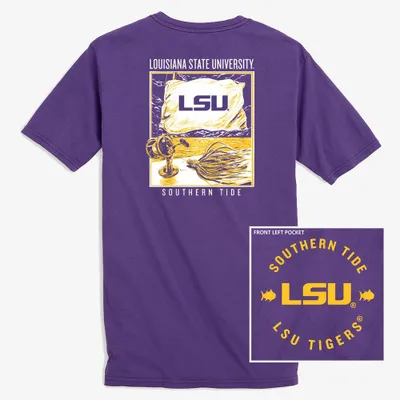 Lsu | Southern Tide Flags Tee Alumni Hall