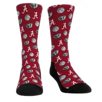 Bama | Alabama Basketball All Over Crew Socks Alumni Hall