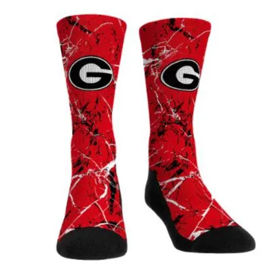 Dawgs | Georgia Cracked Marble Crew Socks Alumni Hall