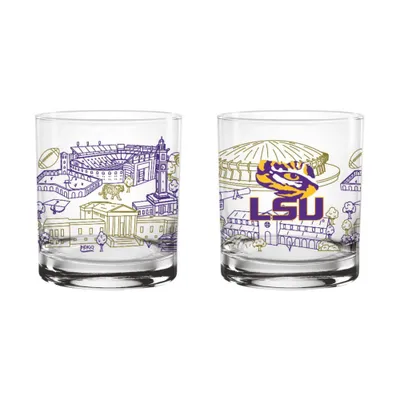  Lsu | Lsu 14 Oz Campus Rocks Glass | Alumni Hall