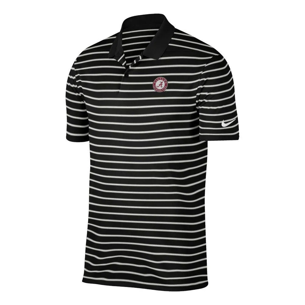 Bama | Alabama Nike Golf Victory Stripe Polo Alumni Hall