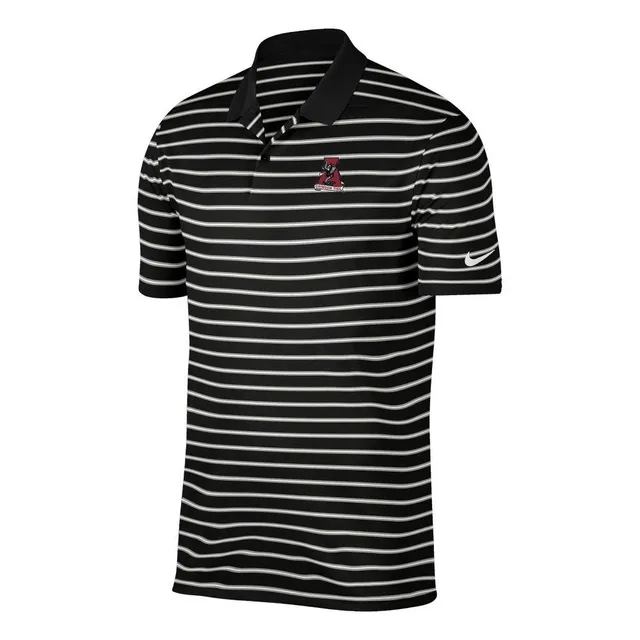 Men's Atlanta Braves Antigua Heather Black Par Polo