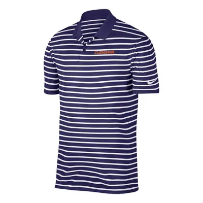 Clemson | Nike Golf Victory Stripe Polo Alumni Hall