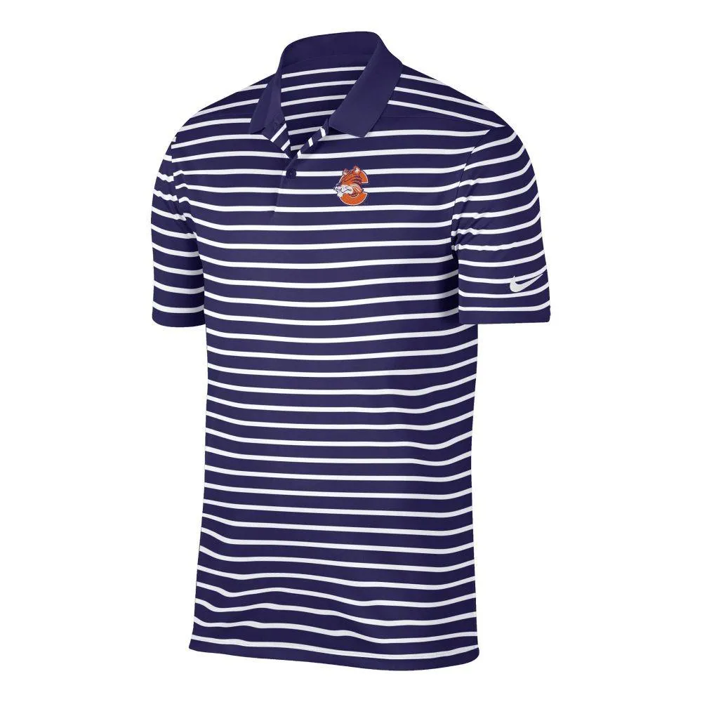 Clemson | Vault Nike Golf Victory Stripe Polo Alumni Hall