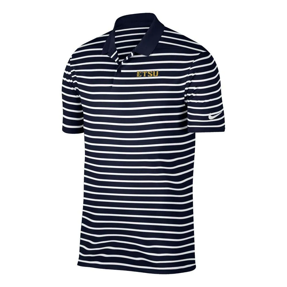 Bucs | Etsu Nike Golf Victory Stripe Polo Alumni Hall