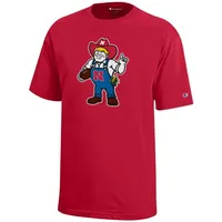 Huskers | Nebraska Champion Youth Giant New Herbie Football Logo Tee Alumni Hall