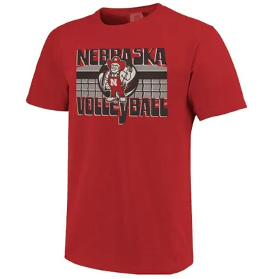 Huskers | Nebraska New Herbie Logo Volleyball Comfort Colors Tee Alumni Hall