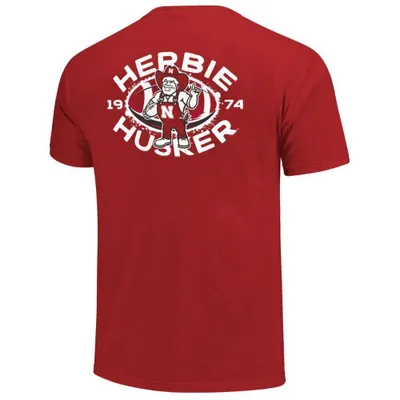 Huskers | Nebraska New Herbie Logo Football Comfort Colors Tee Alumni Hall