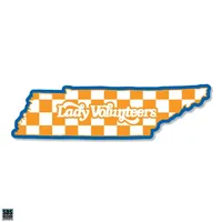  Lady Vols | Tennessee Lady Vols 3  Checkerboard State Decal | Orange Mountain Designs