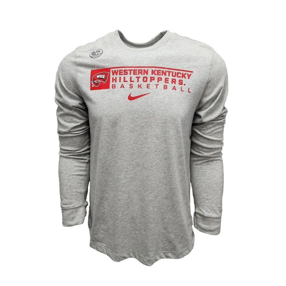 Wku | Western Kentucky Nike Basketball Stack Long Sleeve Tee Alumni Hall