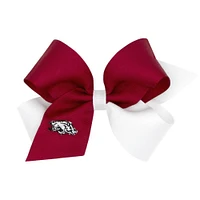 Arkansas Wee Ones Medium Two-Tone Grosgrain Hair Bow