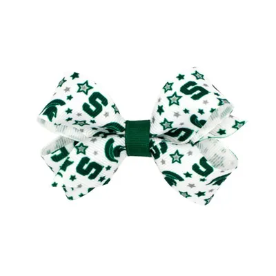  Spartans | Michigan State Mini Signature Print Hair Bow | Alumni Hall