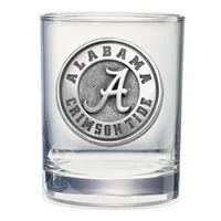  Bama | Alabama Heritage Pewter 14oz Double Old Fashioned Rocks Glass | Alumni Hall