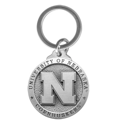 Nebraska Heritage Pewter Keychain