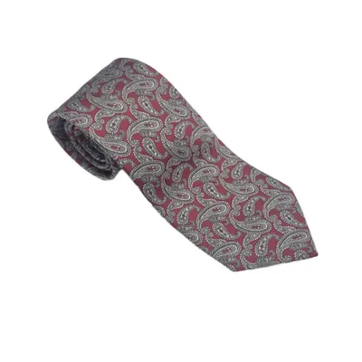  Ahs | Loyalty Brand Products Crimson And White Paisley Tie | Alumni Hall