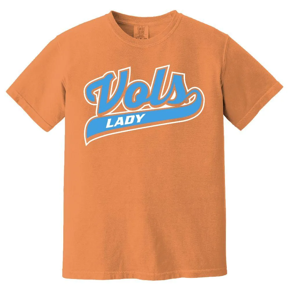 Lady Vols | Tennessee Script Comfort Colors Tee Orange Mountain