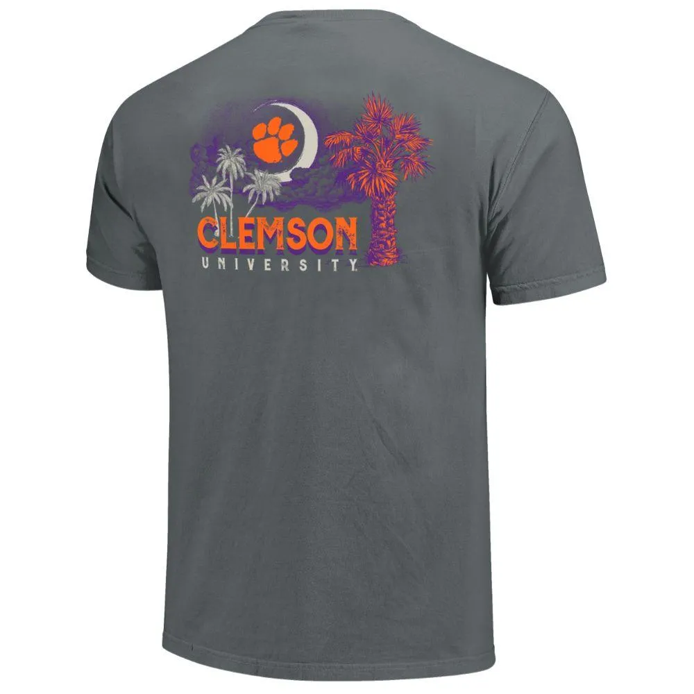 Clemson | Palmetto Sketch Comfort Colors Tee Alumni Hall