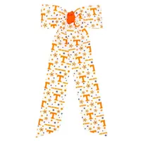  Vols | Tennessee Medium Signature Print Stream Tail Tie Hair Bow | Alumni Hall