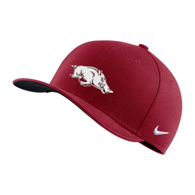 Razorbacks | Arkansas Nike Swoosh Raised Logo Flex Fit Hat Alumni Hall