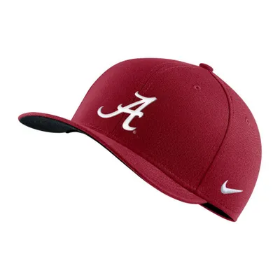 Bama | Alabama Nike Swoosh Raised Logo Flex Fit Hat Alumni Hall