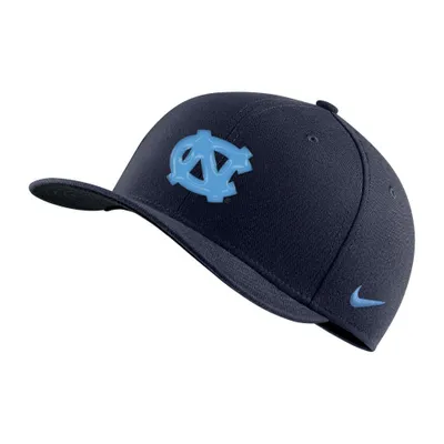 Unc | Nike Swoosh Raised Logo Flex Fit Hat Alumni Hall