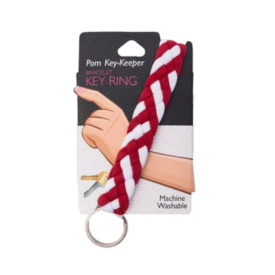  Ahs | Pomchie Crimson And White Keeper Key Ring | Alumni Hall