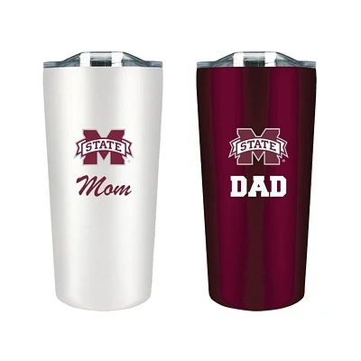 Mississippi State 18 Oz Mom and Dad Tumbler Set
